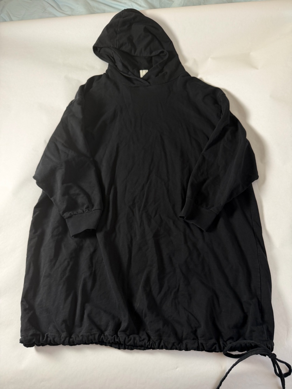 ASOS Black Long Sleeve Hoodie Dress